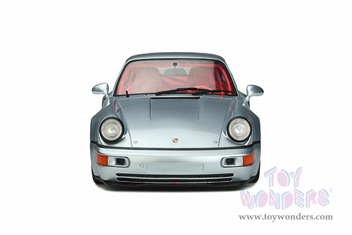 GT Spirit - Porsche 911 (964) RSR 3.8 (1993, 1/18 scale resin model car, Polar Silver) GT837