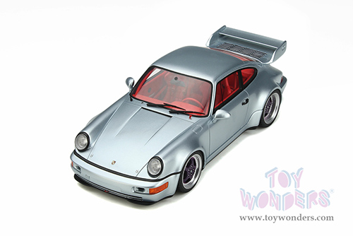 GT Spirit - Porsche 911 (964) RSR 3.8 (1993, 1/18 scale resin model car, Polar Silver) GT837