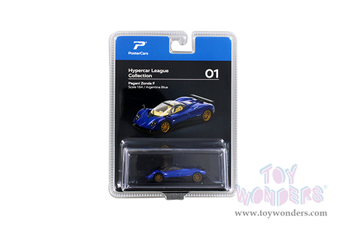 H01B Kinsmart PosterCars Hypercar League Pagani Zonda F Diecast Model Car