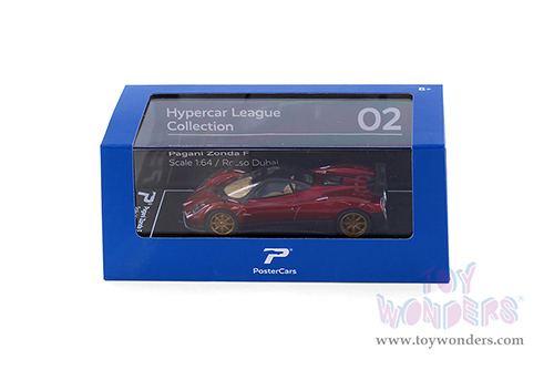 H02 Kinsmart PosterCars Hypercar League Pagani Zonda F Diecast Model Car