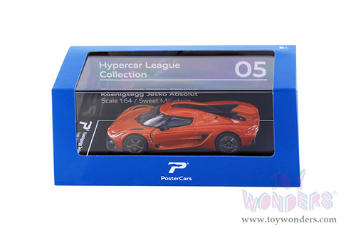 H05 Kinsmart PosterCars Hypercar League Koenigsegg Jesko Absolute Diecast Model Car