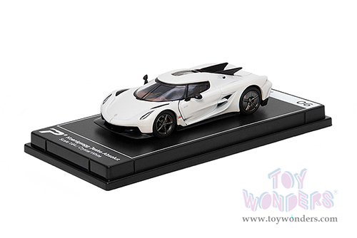 Kinsmart - PosterCars Hypercar League Collection | Koenigsegg Jesko Absolute (1/64 Scale diecast model car, Crystal White) H06B
