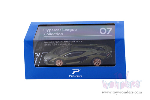 H07 Kinsmart PosterCars Hypercar League Lamborghini Sian FKP 37 Diecast Model Car