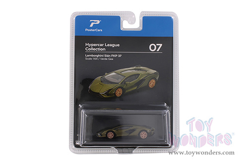 H07B Kinsmart PosterCars Hypercar League Lamborghini Sian FKP 37 Diecast Model Car