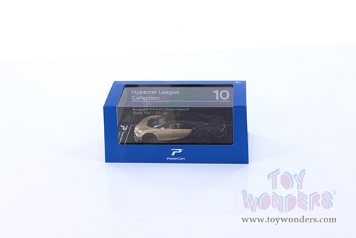 H10 Kinsmart PosterCars Hypercar League Bugatti Chiron Supersport Diecast Model Car Window Box Package