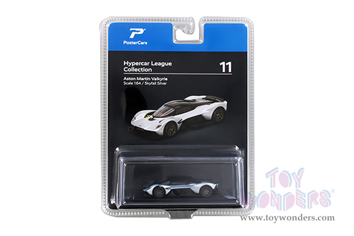 H11B Kinsmart PosterCars Hypercar League Aston Martin Valkrite Diecast Model Car