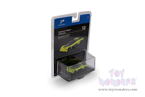 H12B Kinsmart PosterCars Hypercar League Aston Martin Valkrite Diecast Model Car Blister Card Package