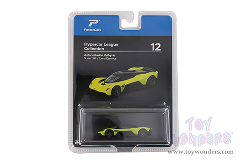 H12B Kinsmart PosterCars Hypercar League Aston Martin Valkrite Diecast Model Car