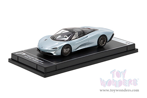 Kinsmart - PosterCars Hypercar League Collection | McLaren Speedtail (1/64 Scale diecast model car, Speedtail Silver) H13