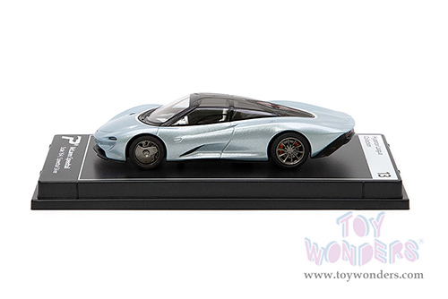 Kinsmart - PosterCars Hypercar League Collection | McLaren Speedtail (1/64 Scale diecast model car, Speedtail Silver) H13