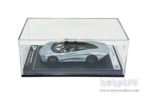 Kinsmart - PosterCars Hypercar League Collection | McLaren Speedtail (1/64 Scale diecast model car, Speedtail Silver) H13