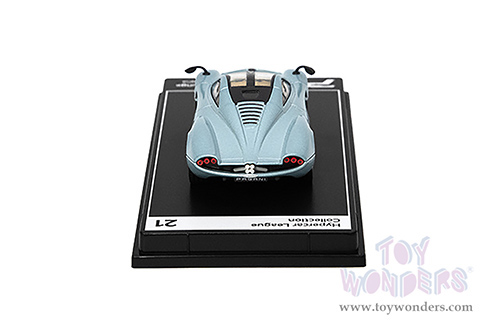 Kinsmart - PosterCars Hypercar League Collection | Pagani Huayra Codalunga (1/64 Scale diecast model car, Azzurro Sardegna) H21