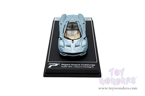 Kinsmart - PosterCars Hypercar League Collection | Pagani Huayra Codalunga (1/64 Scale diecast model car, Azzurro Sardegna) H21