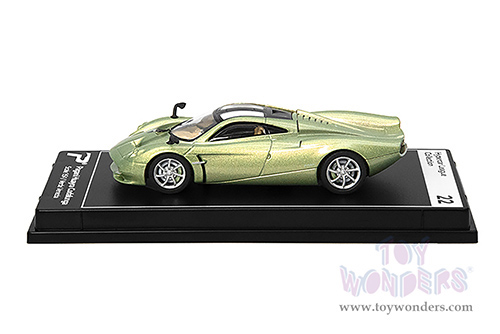 Kinsmart - PosterCars Hypercar League Collection | Pagani Huayra Codalunga (1/64 Scale diecast model car, Verde Venezia) H22