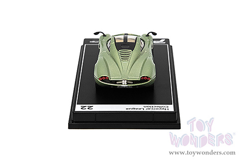 Kinsmart - PosterCars Hypercar League Collection | Pagani Huayra Codalunga (1/64 Scale diecast model car, Verde Venezia) H22