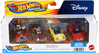 Mattel Hot Wheels - Racer Verse™ Disney 4-Pack Character Car (2.25" diecast model car, Asstd.) HKD319564; 
