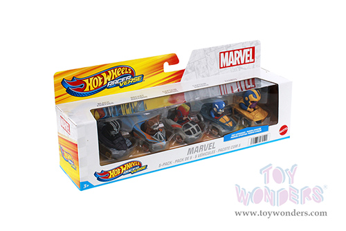 Mattel Hot Wheels - Racer Verse™ Marvel 5-Pack Character Car (2.25" diecast model car, Asstd.) HPN409564