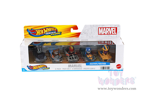 Mattel Hot Wheels - Racer Verse™ Marvel 5-Pack Character Car (2.25" diecast model car, Asstd.) HPN409564