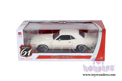 Greenlight Highway 61 - Dodge Challenger R/T Hardtop (1970, 1/18 scale diecast model car, White) HWY18008