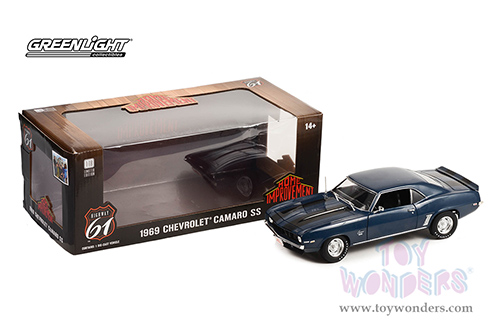 Greenlight Highway 61 - Chevrolet&reg; Camaro SS - Home Improvement TV series (1969, 1/18 scale diecast model car, Dark Blue with Black stripes) HWY18039