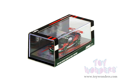 Inno Models - Honda NSX (NA1) Rocket Bunny V2 Aero CASTROL Concept Livery (1/64 scale diecast model car, Black/Orange/Green) IN64NSXP-CAS