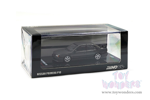 Inno Models - Nissan Primera P10 (1/64 scale diecast model car, Gun Metal Grey) IN64P10-GMG
