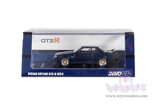 Inno Models - Nissan Skyline GTS-R (R31) (1987, 1/64 scale diecast model car, Dark Blue) IN64R31-DB