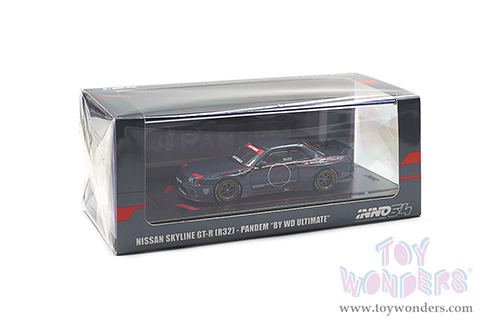 Inno Models - Nissan Skyline GT-R (R32) Pandem "By WD Ultimate" (1/64 scale diecast model car, Dark Blue) IN64R32P-WDU