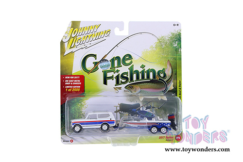 Round 2 Johnny Lightning - Gone Fishing 2017 Release 3 Set A (1/64 scale diecast model car, Asstd.) JLBT003/36A
