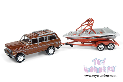 Round 2 Johnny Lightning - Gone Fishing 2017 Release 3 Set A (1/64 scale diecast model car, Asstd.) JLBT003/36A