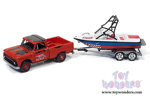 Round 2 Johnny Lightning - Gone Fishing 2017 Release 4 Set A (1/64 scale diecast model car, Asstd.) JLBT004/36A