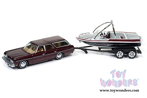Round 2 Johnny Lightning - Gone Fishing 2017 Release 4 Set A (1/64 scale diecast model car, Asstd.) JLBT004/36A