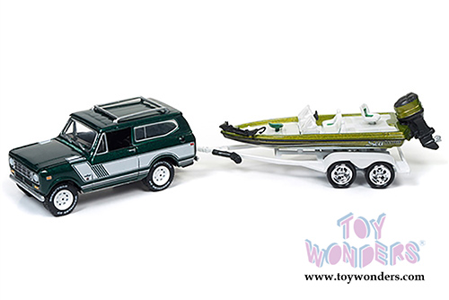 Round 2 Johnny Lightning - Gone Fishing 2017 Release 4 Set A (1/64 scale diecast model car, Asstd.) JLBT004/36A