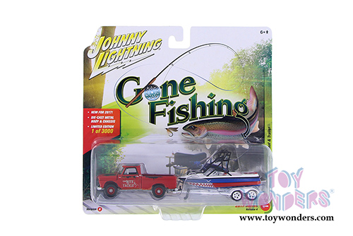 Round 2 Johnny Lightning - Gone Fishing 2017 Release 4 Set A (1/64 scale diecast model car, Asstd.) JLBT004/36A