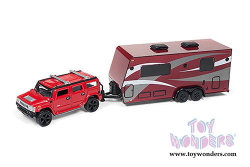 Round 2 Johnny Lightning - Truck and Trailer 2018 Release 3 Set B (1/64 scale diecast model car, Asstd.) JLBT008/36B