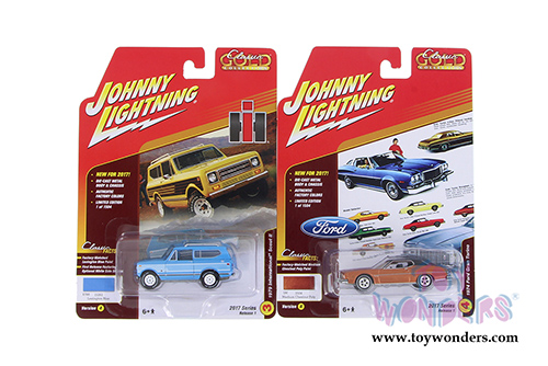 Round 2 Johnny Lightning - Classic Gold 2017 Release 1 Set A (1/64 scale diecast model car, Asstd.) JLCG003/12A