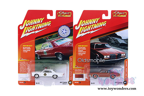 Round 2 Johnny Lightning - Classic Gold 2017 Release 1 Set C (1/64 scale diecast model car, Asstd.) JLCG003/48C