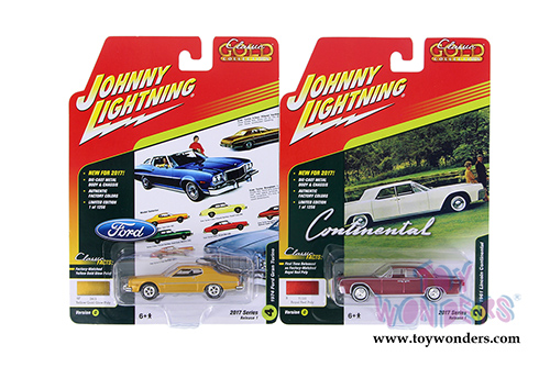 Round 2 Johnny Lightning - Classic Gold 2017 Release 1 Set D (1/64 scale diecast model car, Asstd.) JLCG003/48D