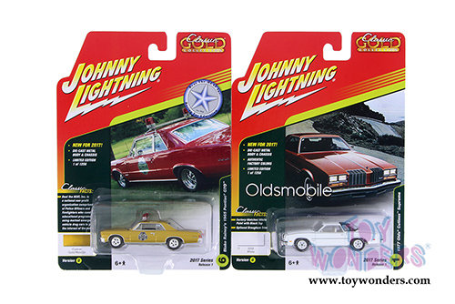 Round 2 Johnny Lightning - Classic Gold 2017 Release 1 Set D (1/64 scale diecast model car, Asstd.) JLCG003/48D