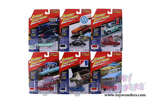 Round 2 Johnny Lightning - Classic Gold 2017 Release 1 Set A (1/64 scale diecast model car, Asstd.) JLCG007/12A