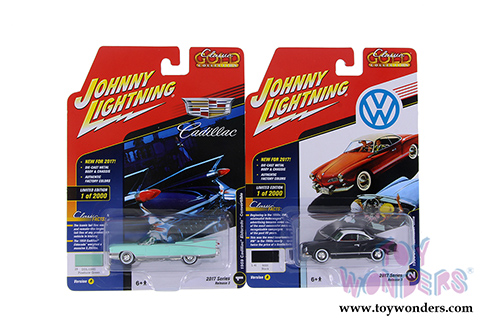 Round 2 Johnny Lightning - Classic Gold 2017 Release 1 Set A (1/64 scale diecast model car, Asstd.) JLCG007/12A