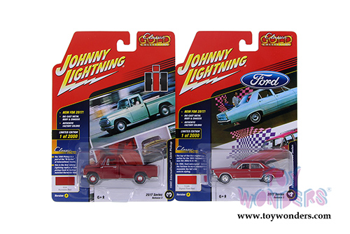 Round 2 Johnny Lightning - Classic Gold 2017 Release 1 Set A (1/64 scale diecast model car, Asstd.) JLCG007/12A