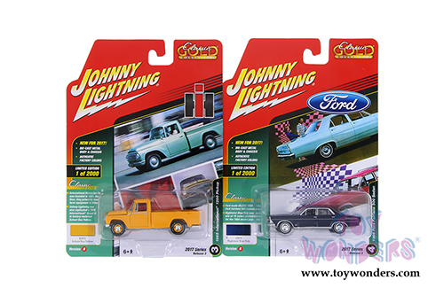 Round 2 Johnny Lightning - Classic Gold 2017 Release 1 Set B (1/64 scale diecast model car, Asstd.) JLCG007/12B