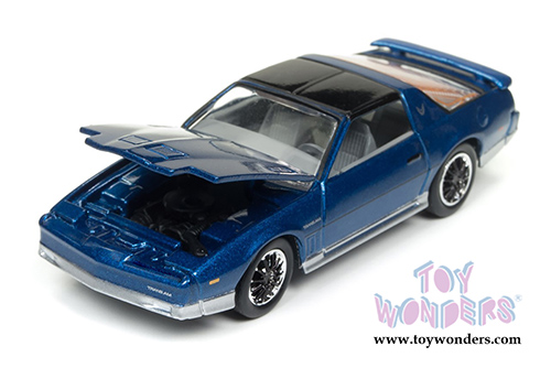Round 2 Johnny Lightning - Classic Gold 2017 | Pontiac&reg; Firebird&reg; T/A (1985, 1/64 scale diecast model car, Bright Blue Poly/Silver) JLCG011/24A
