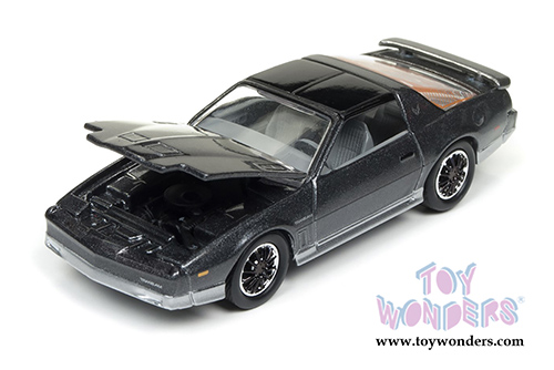 Round 2 Johnny Lightning - Classic Gold 2017 | Pontiac&reg; Firebird&reg; T/A (1985, 1/64 scale diecast model car, Medium Gray Poly/Silver) JLCG011/24B