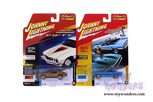 Round 2 Johnny Lightning - Classic Gold 2017 Release 4 Set A (1/64 scale diecast model car, Asstd.) JLCG012/48A