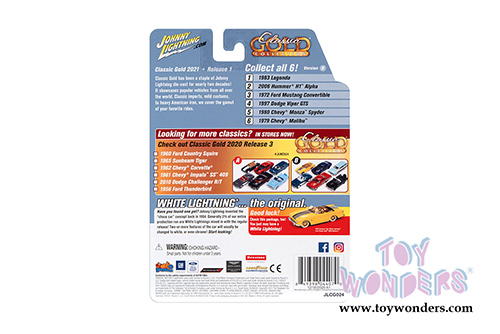 Round 2 Johnny Lightning - Classic Gold 2021 Release 1 Set B (1/64 scale diecast model car, Asstd.) JLCG024/48B