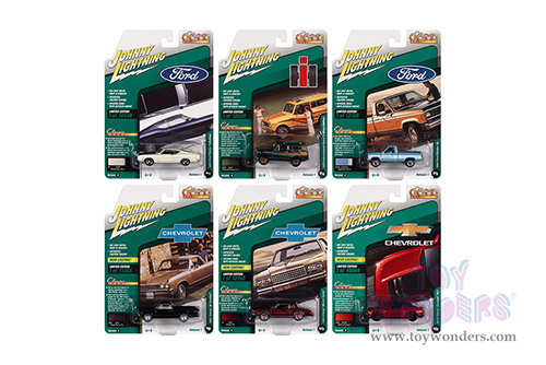 Round 2 Johnny Lightning - Classic Gold 2022 Release 1 Set A (1/64 scale diecast model car, Asstd.) JLCG028/48A