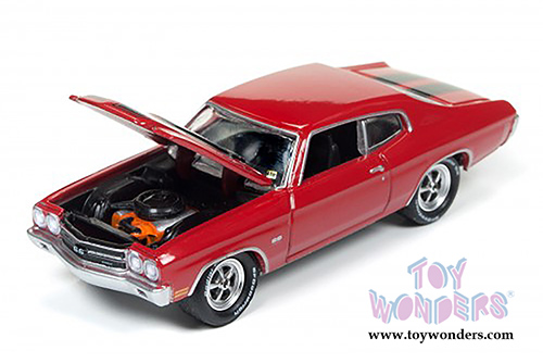 Round 2 Johnny Lightning -  Muscle Cars U.S.A. | Jack Reacher Chevrolet&reg; Chevelle&reg; SS&trade; Hardtop (1970, 1/64 scale diecast model car, Red w/Black) JLCP6002/24