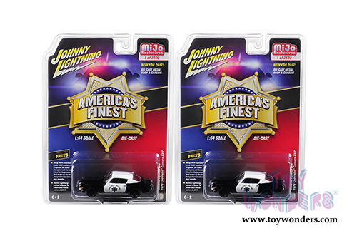 Johnny Lightning/Mijo Exclusives - Chevrolet&reg; Camaro Z28&reg; California Highway Patrol (CHP) (1970, 1/64 scale diecast model car, Black/White) JLCP7025/24